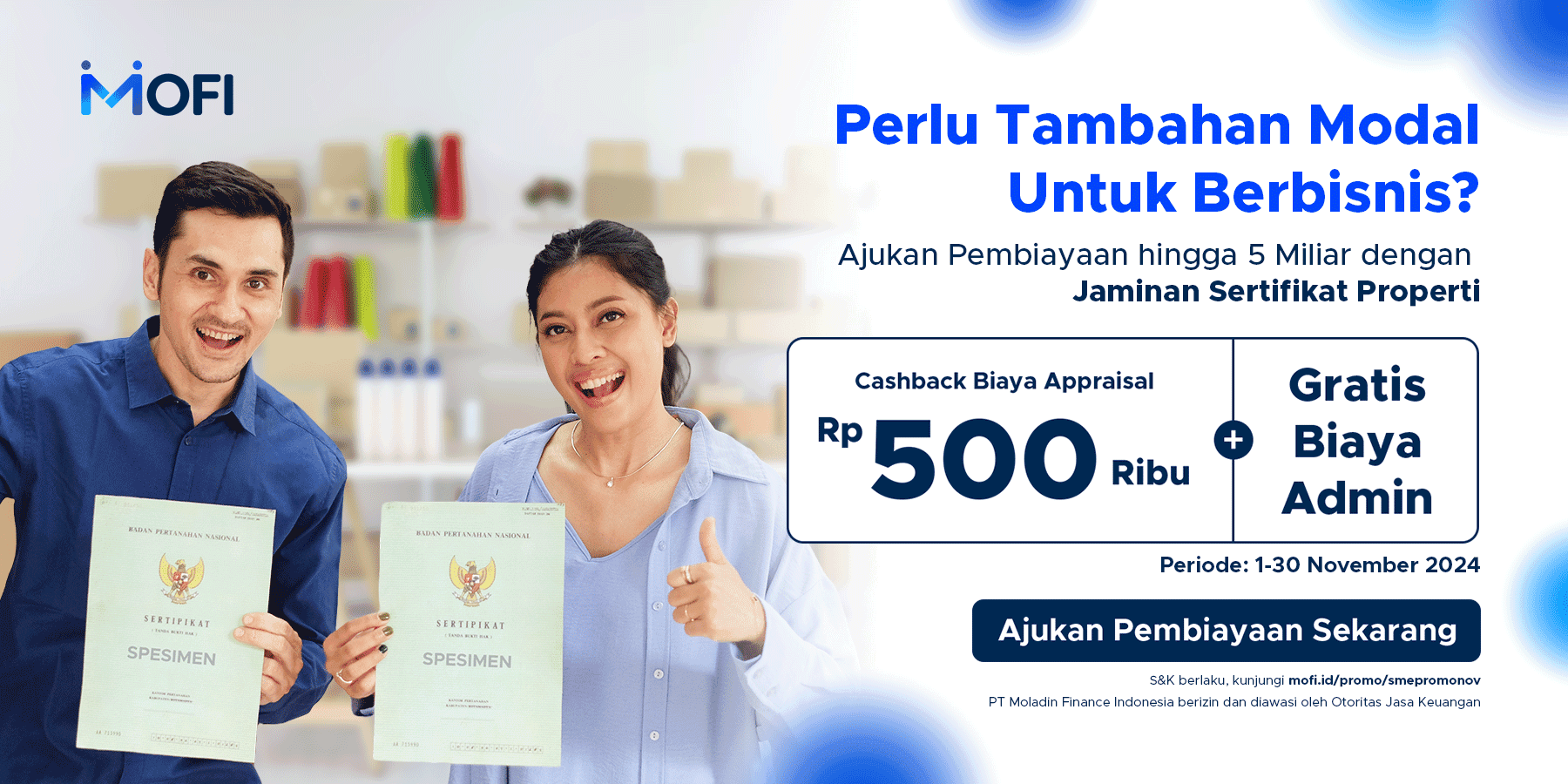 Promo Properti Cashback 500Rb dan Diskon Biaya Admin November 2024