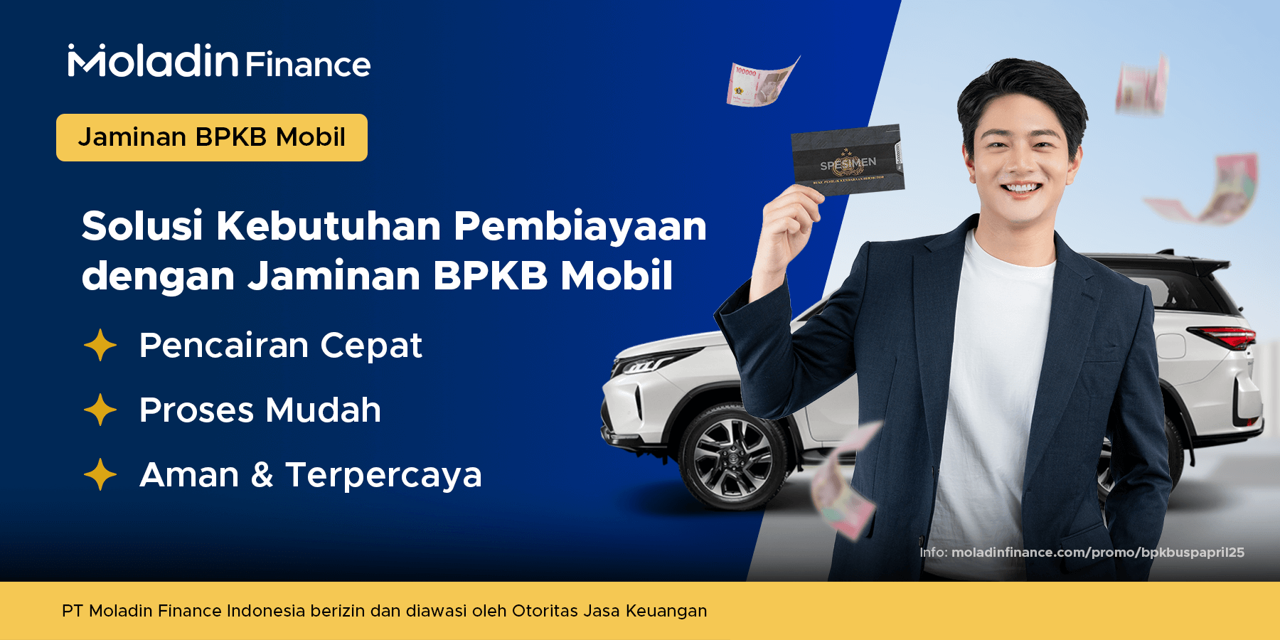 Solusi Kebutuhan Pembiayaan Dengan Jaminan BPKB Mobil