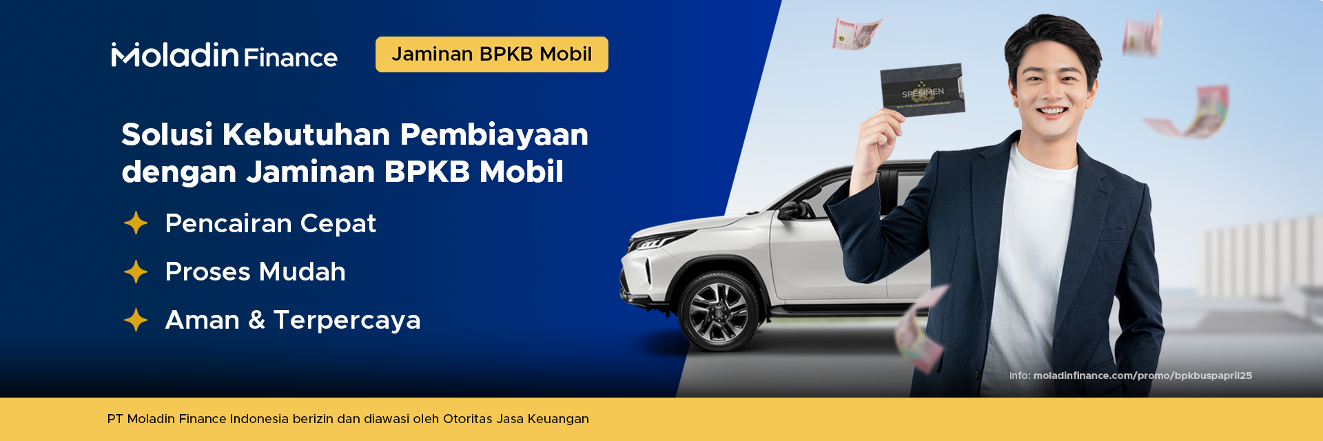 Solusi Kebutuhan Pembiayaan Dengan Jaminan BPKB Mobil