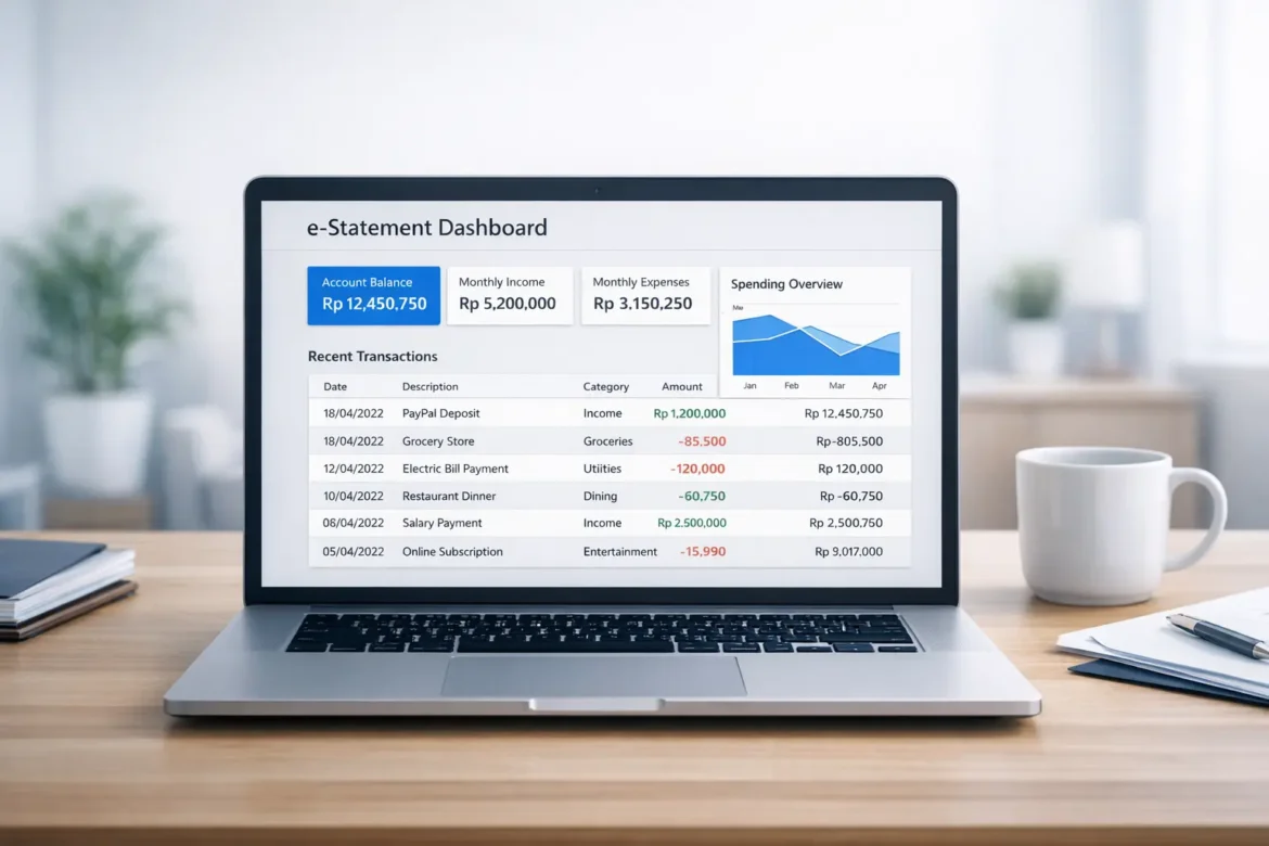 E-statement adalah