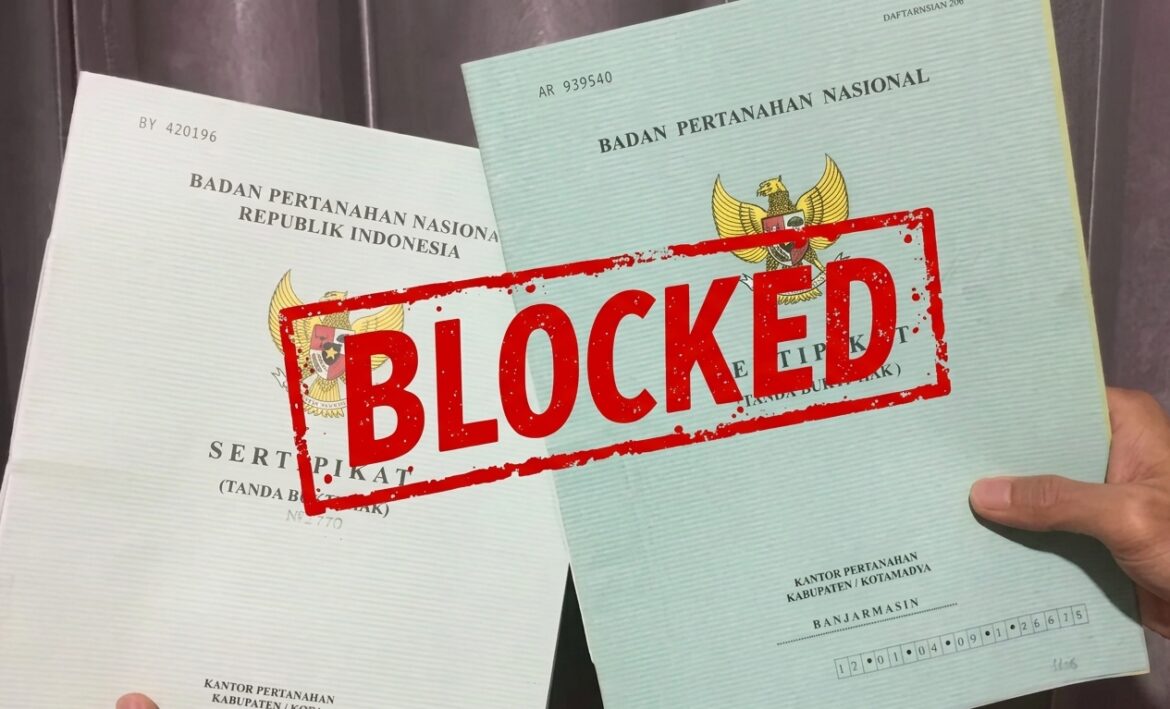Blokir sertifikat tanah - Moladin Finance